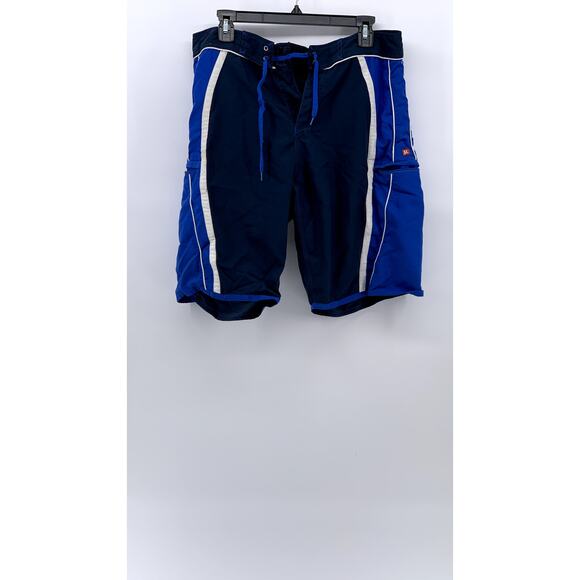 REPORT COLLECTION Men's Navy-Blue Pull-On Swim Board Shorts SZ 32 - Picture 1 of 12